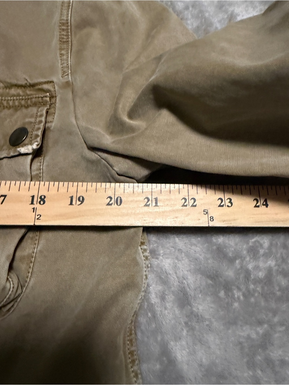 Lucky Brand Utility Grunge Workwear StreetwearKhaki Distressed Field Jacket SzM - Picture 11 of 11